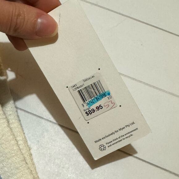 Piper NWT Blue‎ White Striped Pencil Skirt Women’s Size 10 - Picture 4 of 7